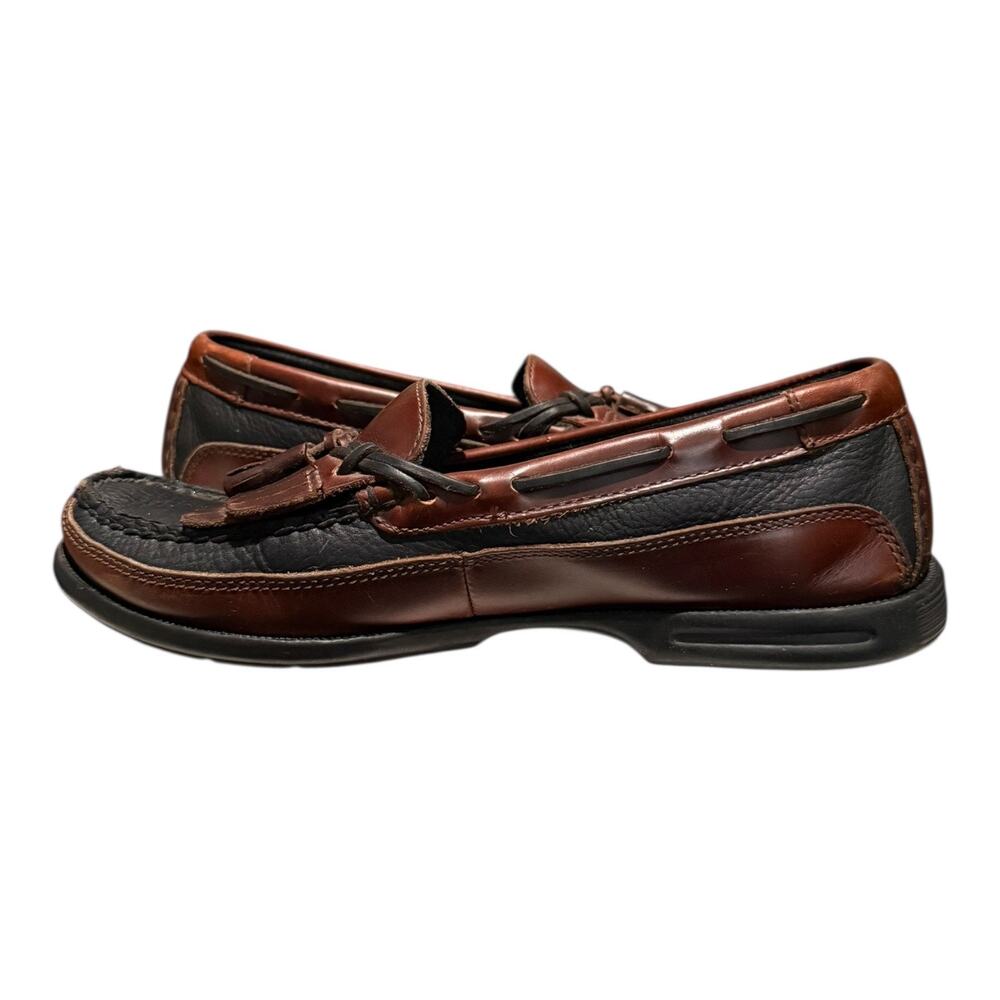 Sperry Top Sider Men's Size 9 M Black Brown Leather Comfort  Kiltie Loafers - Picture 7 of 9